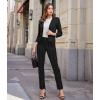 imageHybrid ampamp Company Womens Business Millennium Slim Bootcut Pants10909blackwhite