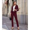 imageHybrid ampamp Company Womens Business Millennium Slim Bootcut PantsBootcutwine