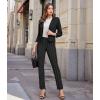 imageHybrid ampamp Company Womens Business Millennium Slim Bootcut PantsPinstripeblackwhite