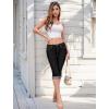 imageHybrid ampamp Company Womens Stretchy Slim Fit Denim Capri JeansBlack