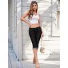 imageHybrid ampamp Company Womens Stretchy Slim Fit Denim Capri JeansBlack2