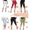 imageHybrid ampamp Company Womens Stretchy Slim Fit Denim Capri JeansBlack2