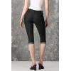 imageHybrid ampamp Company Womens Stretchy Slim Fit Denim Capri JeansBlack2