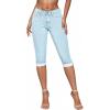 imageHybrid ampamp Company Womens Stretchy Slim Fit Denim Capri JeansBleach