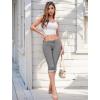 imageHybrid ampamp Company Womens Stretchy Slim Fit Denim Capri JeansGrey