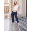 imageHybrid ampamp Company Womens Stretchy Slim Fit Denim Capri JeansIndigo