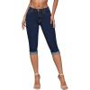 imageHybrid ampamp Company Womens Stretchy Slim Fit Denim Capri JeansIndigo