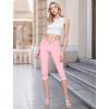 imageHybrid ampamp Company Womens Stretchy Slim Fit Denim Capri JeansQ19407blush