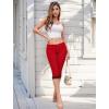 imageHybrid ampamp Company Womens Stretchy Slim Fit Denim Capri JeansQ19407red