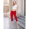 imageHybrid ampamp Company Womens Stretchy Slim Fit Denim Capri JeansQ19407red