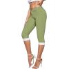 imageHybrid ampamp Company Womens Stretchy Slim Fit Denim Capri JeansQ19407sage