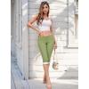 imageHybrid ampamp Company Womens Stretchy Slim Fit Denim Capri JeansQ19407sage