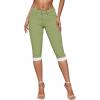 imageHybrid ampamp Company Womens Stretchy Slim Fit Denim Capri JeansQ19407sage