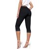 imageHybrid ampamp Company Womens Stretchy Slim Fit Denim Capri JeansSuper Stretch Black