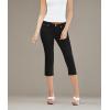 imageHybrid ampamp Company Womens Stretchy Slim Fit Denim Capri JeansSuper Stretch Black