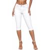 imageHybrid ampamp Company Womens Stretchy Slim Fit Denim Capri JeansWhite