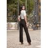 imageHybrid ampamp Company Womens Super Comfy Millennium Wide Leg PantsBrown
