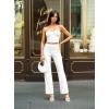 imageHybrid ampamp Company Womens Super Comfy Millennium Wide Leg PantsIvory