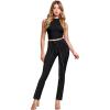 imageHybrid ampamp Company Womens Business Millennium Slim Bootcut Pants10909blackwhite