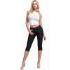 imageHybrid ampamp Company Womens Stretchy Slim Fit Denim Capri JeansBlack2