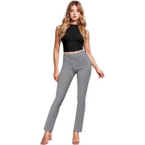 imageHybrid ampamp Company Womens Business Millennium Slim Bootcut Pants10768blackwhite