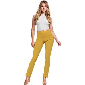 imageHybrid ampamp Company Womens Business Millennium Slim Bootcut PantsBootcutmustard
