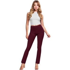 imageHybrid ampamp Company Womens Business Millennium Slim Bootcut PantsBootcutwine