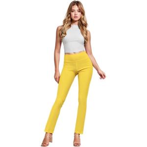 imageHybrid ampamp Company Womens Business Millennium Slim Bootcut PantsBootcutyellow