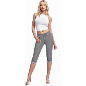 imageHybrid ampamp Company Womens Stretchy Slim Fit Denim Capri JeansGrey