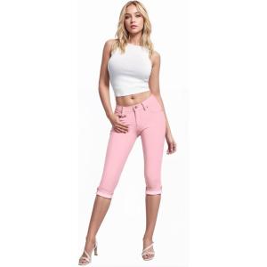 imageHybrid ampamp Company Womens Stretchy Slim Fit Denim Capri JeansQ19407blush