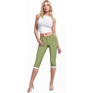 imageHybrid ampamp Company Womens Stretchy Slim Fit Denim Capri JeansQ19407sage