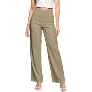 imageHybrid ampamp Company Womens Super Comfy Millennium Wide Leg PantsKhaki