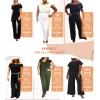 imageHybrid ampamp Company Women Casual Off Shoulder High Waist Pants Romper Wide Leg Jumpsuit10119blackIvor