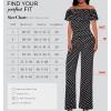 imageHybrid ampamp Company Women Casual Off Shoulder High Waist Pants Romper Wide Leg Jumpsuit10119blackIvor