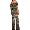 imageHybrid ampamp Company Women Casual Off Shoulder High Waist Pants Romper Wide Leg Jumpsuit10188camouflage