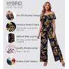 imageHybrid ampamp Company Women Casual Off Shoulder High Waist Pants Romper Wide Leg JumpsuitB219657navygold