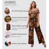 imageHybrid ampamp Company Women Casual Off Shoulder High Waist Pants Romper Wide Leg JumpsuitBc18169blkmul