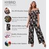 imageHybrid ampamp Company Women Casual Off Shoulder High Waist Pants Romper Wide Leg JumpsuitBlackred11524