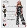 imageHybrid ampamp Company Women Casual Off Shoulder High Waist Pants Romper Wide Leg JumpsuitBlackwhite11525