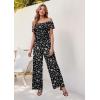 imageHybrid ampamp Company Women Casual Off Shoulder High Waist Pants Romper Wide Leg JumpsuitG219836blackwhite