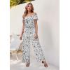 imageHybrid ampamp Company Women Casual Off Shoulder High Waist Pants Romper Wide Leg JumpsuitG219836whiteblack