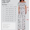 imageHybrid ampamp Company Women Casual Off Shoulder High Waist Pants Romper Wide Leg JumpsuitG219836whiteblack