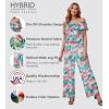 imageHybrid ampamp Company Women Casual Off Shoulder High Waist Pants Romper Wide Leg JumpsuitH219935whitemulti
