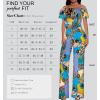 imageHybrid ampamp Company Women Casual Off Shoulder High Waist Pants Romper Wide Leg JumpsuitI219950brownmulti