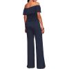 imageHybrid ampamp Company Women Casual Off Shoulder High Waist Pants Romper Wide Leg JumpsuitNavy