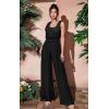 imageHybrid ampamp Company Women Casual Sleeveless Playsuits High Waist Pants Romper Loose Wide Leg JumpsuitKpvj47697black