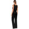 imageHybrid ampamp Company Women Casual Sleeveless Playsuits High Waist Pants Romper Loose Wide Leg JumpsuitKpvj47697black