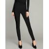 imageHybrid ampamp Company Women Cosy Trendy Side Dots Stripe Elastic PantsP47909skblack