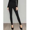 imageHybrid ampamp Company Women Cosy Trendy Side Dots Stripe Elastic PantsP47912skblack