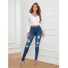 imageHybrid ampamp Company Womens Butt Lift Super Comfy Stretch Ripped Skinny JeansRippedmedium Was